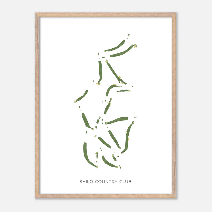 Print of Shilo Country Club Modern Map
