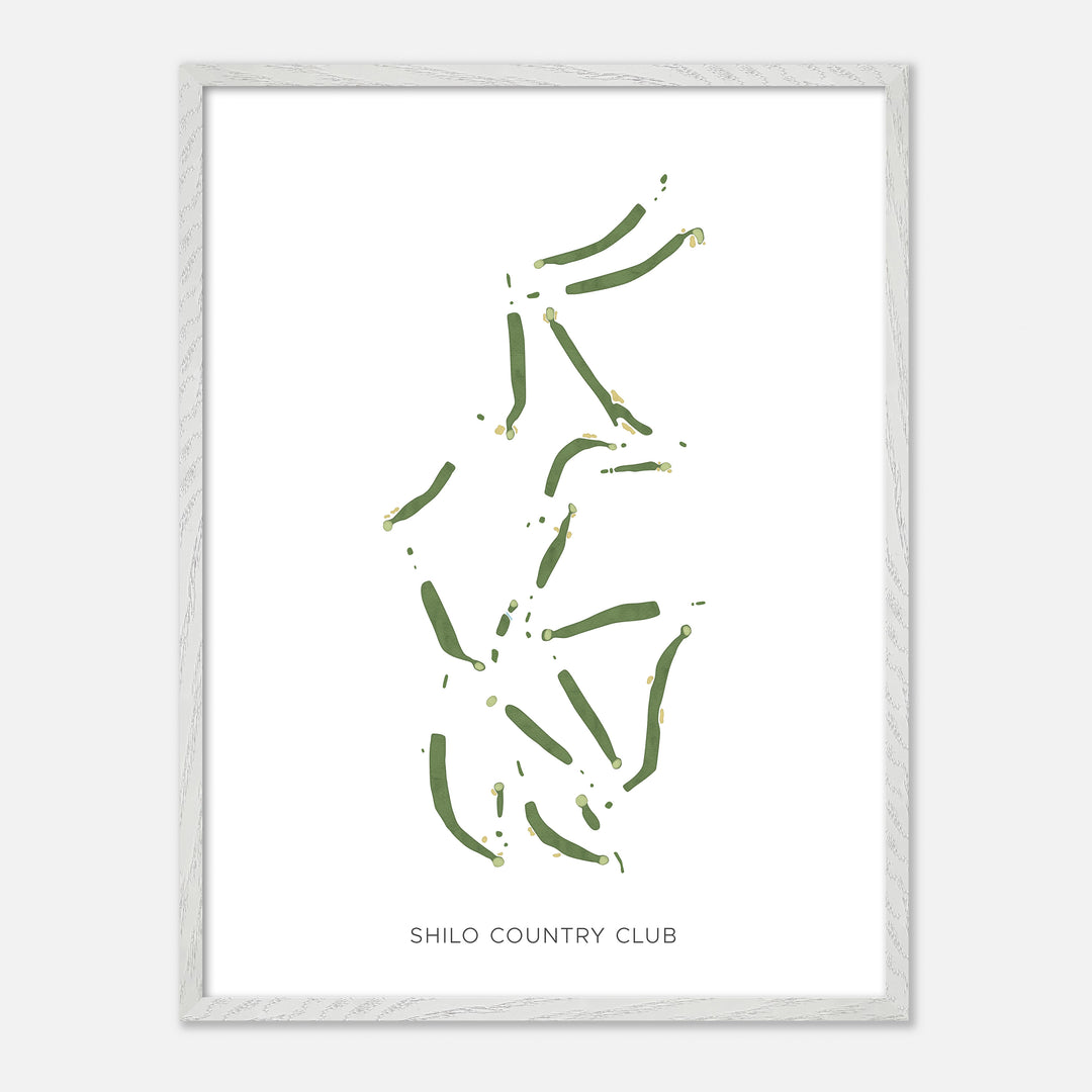 Print of Shilo Country Club Modern Map