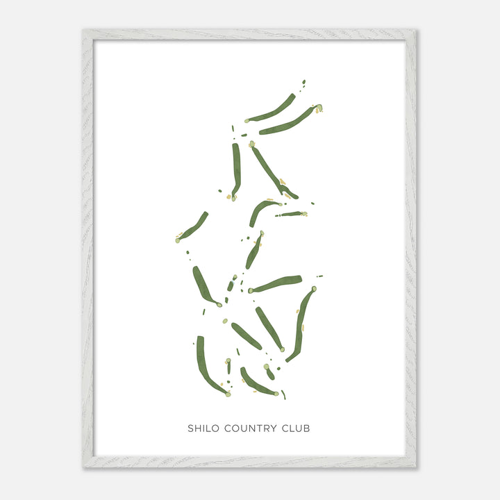 Print of Shilo Country Club Modern Map