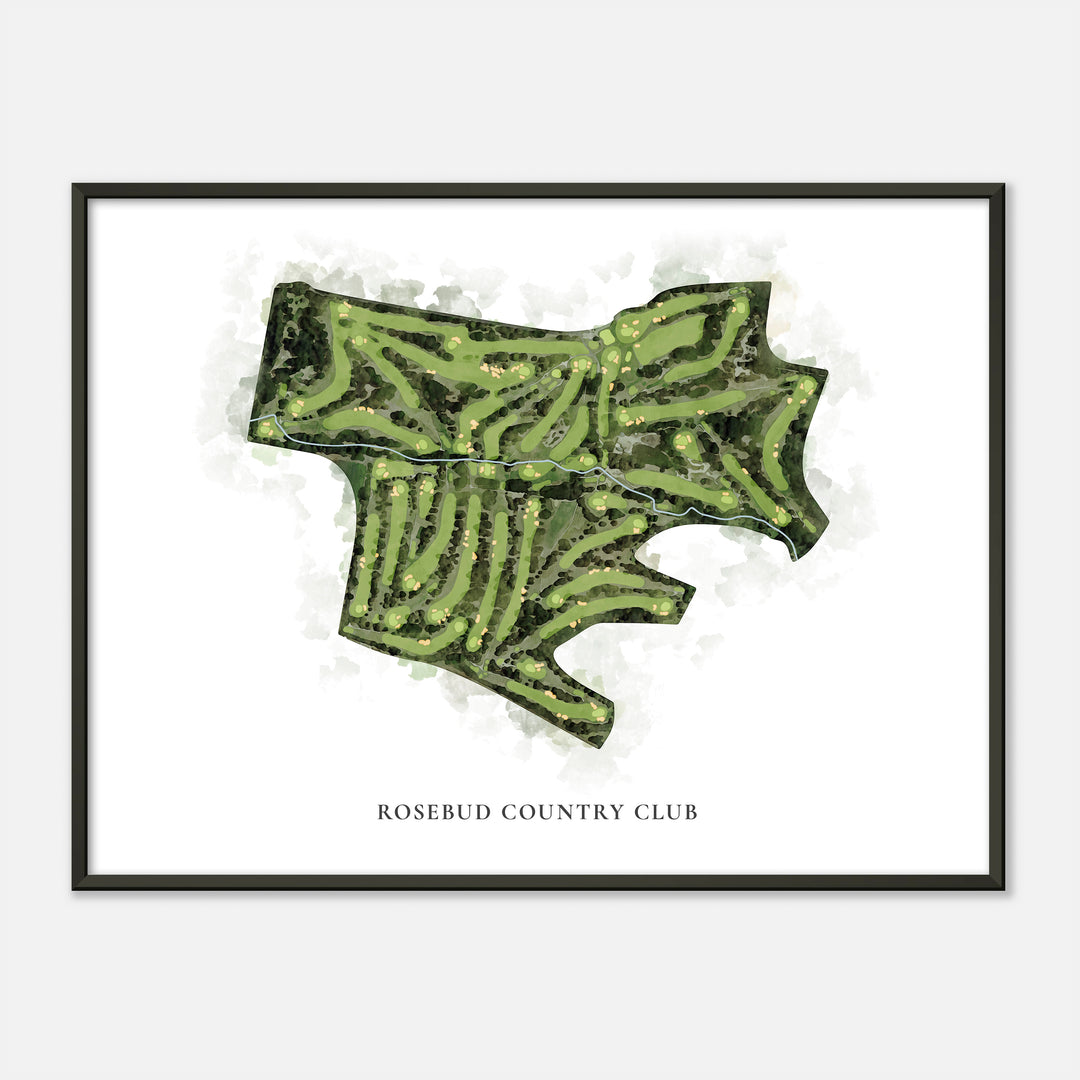 Print of Rosebud Country Club Classic Map