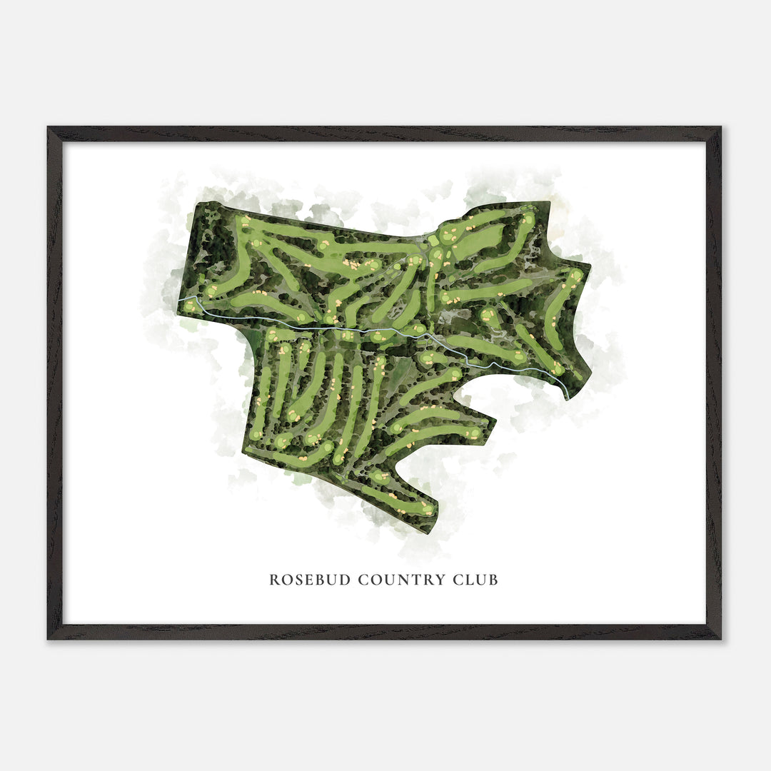 Print of Rosebud Country Club Classic Map