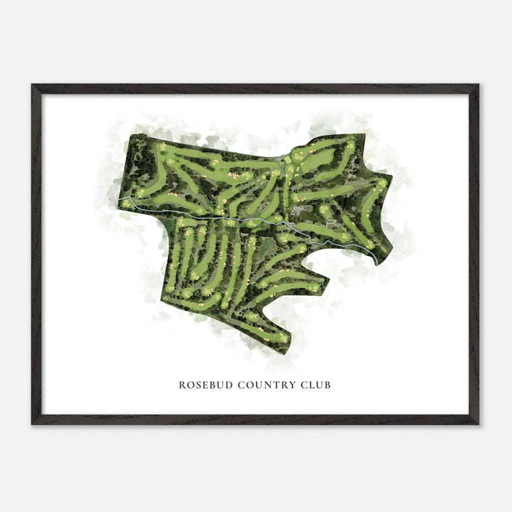 Print of Rosebud Country Club Classic Map