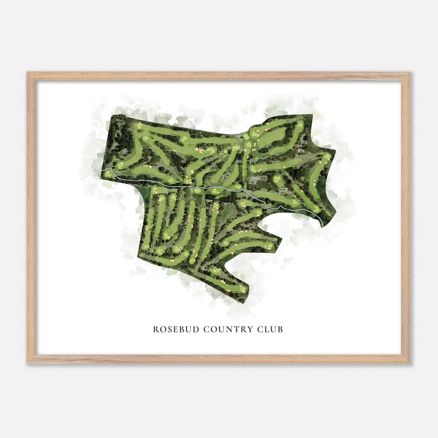 Print of Rosebud Country Club Classic Map