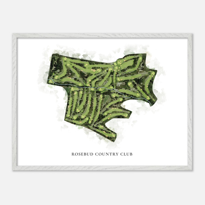 Print of Rosebud Country Club Classic Map