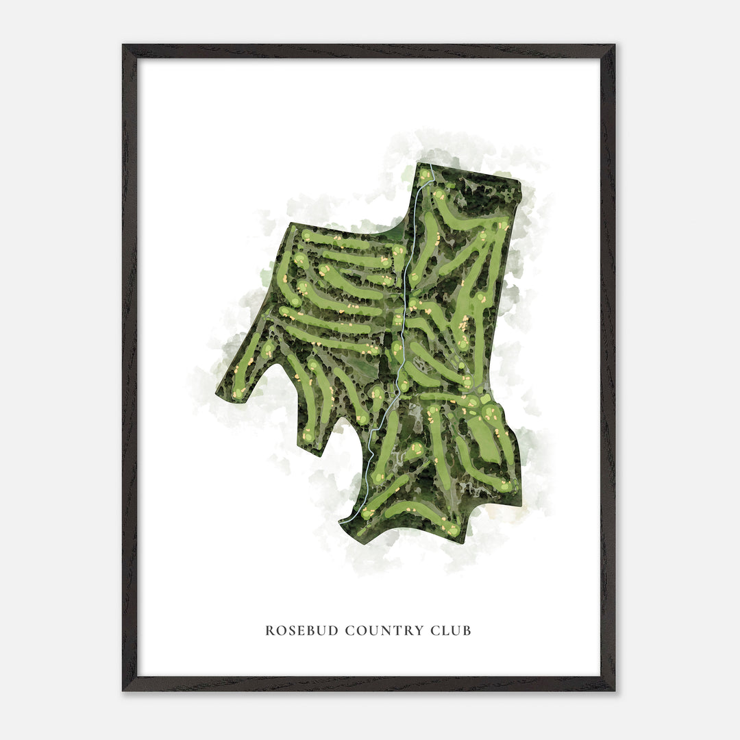 Print of Rosebud Country Club Classic Map