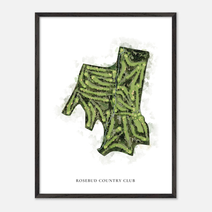 Print of Rosebud Country Club Classic Map