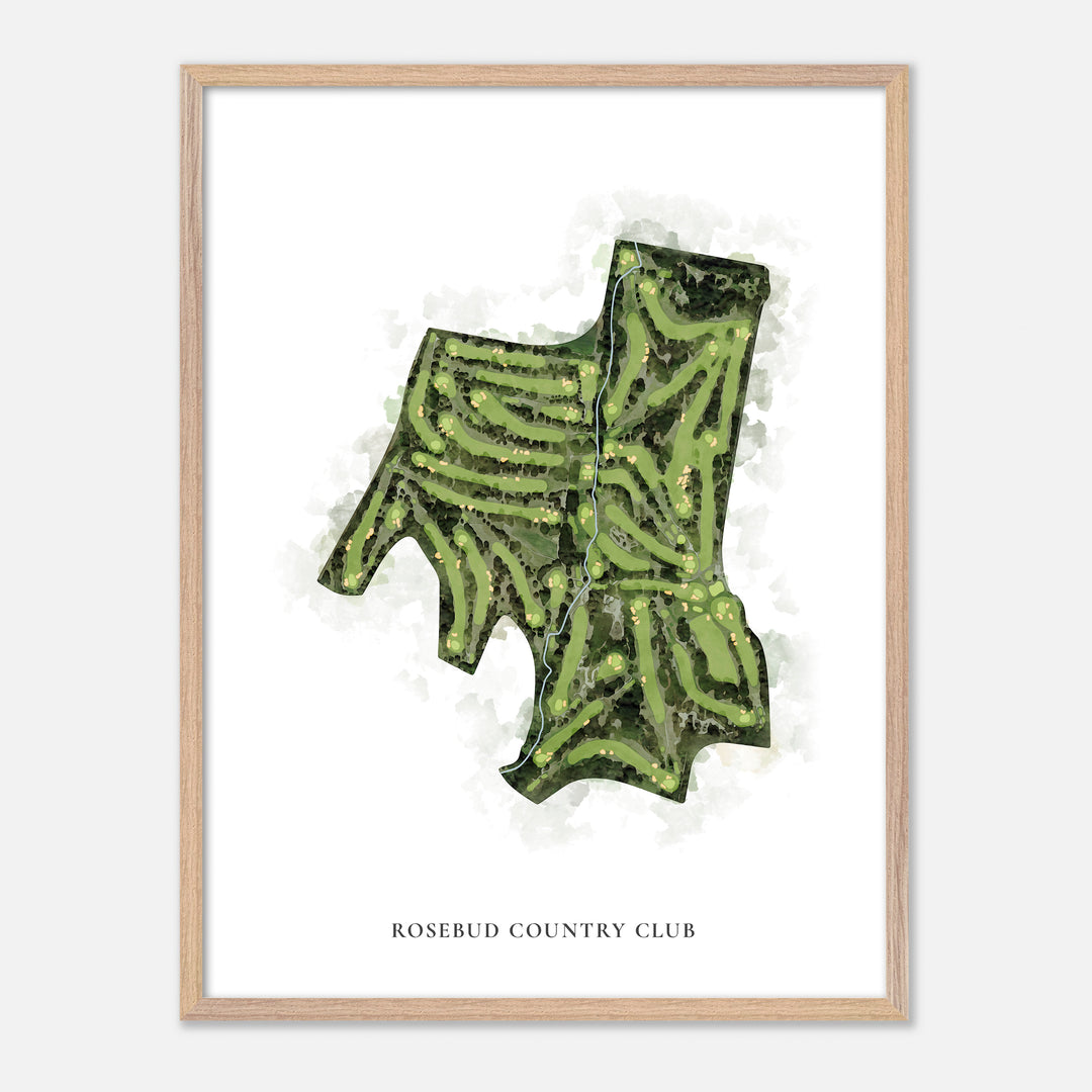 Print of Rosebud Country Club Classic Map