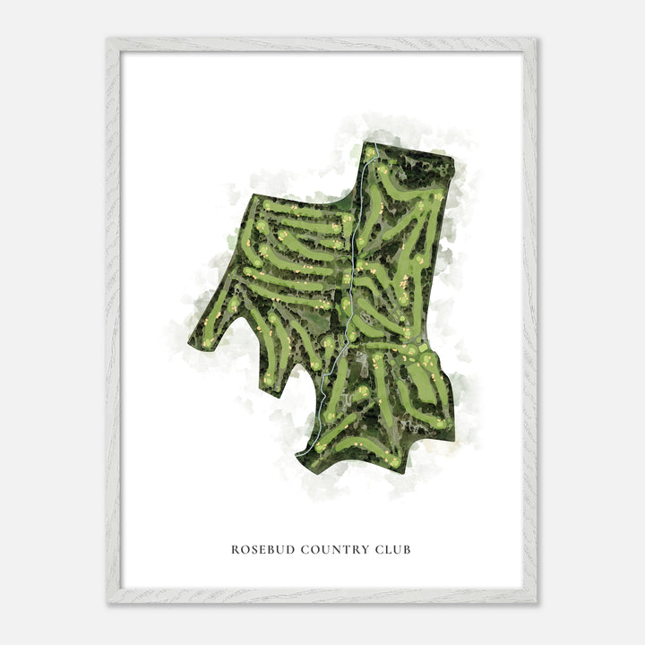 Print of Rosebud Country Club Classic Map