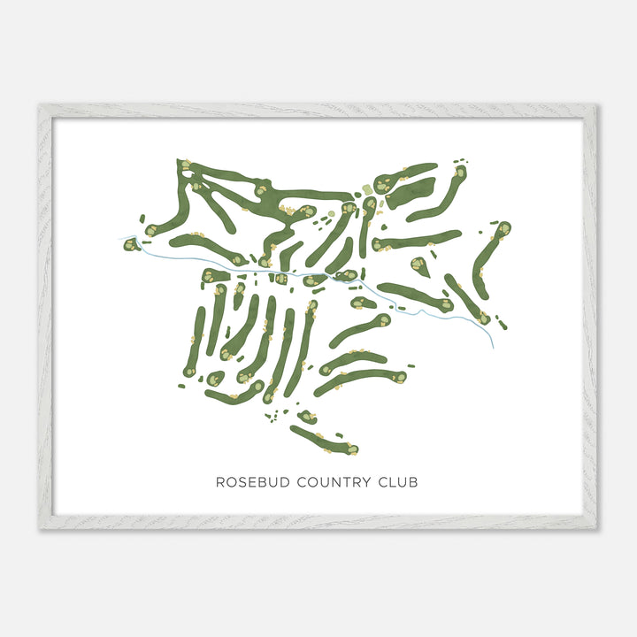 Print of Rosebud Country Club Modern Map