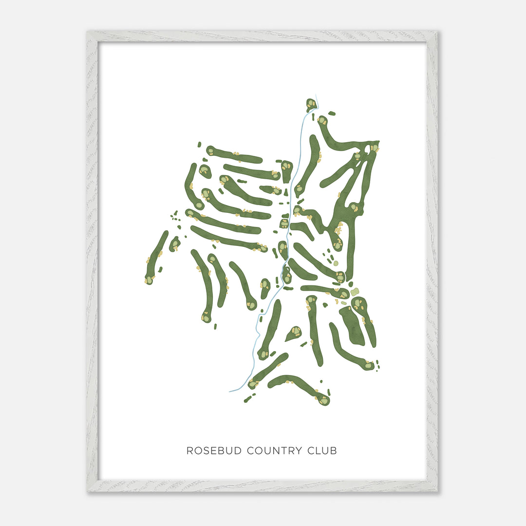 Print of Rosebud Country Club Modern Map
