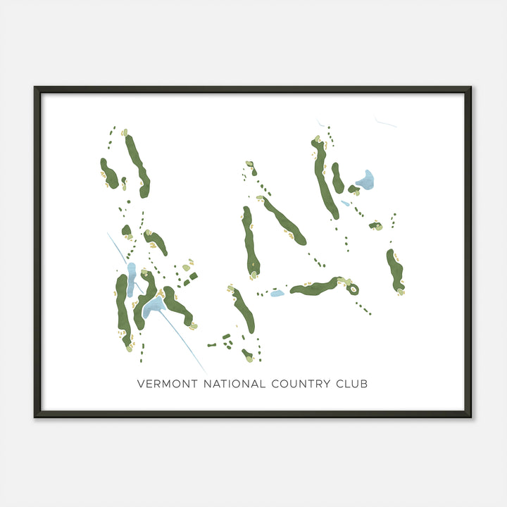 Print of Vermont National Country Club Modern Map