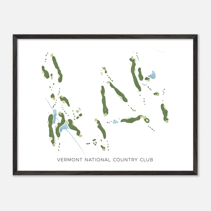 Print of Vermont National Country Club Modern Map
