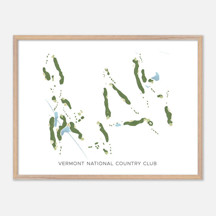 Print of Vermont National Country Club Modern Map