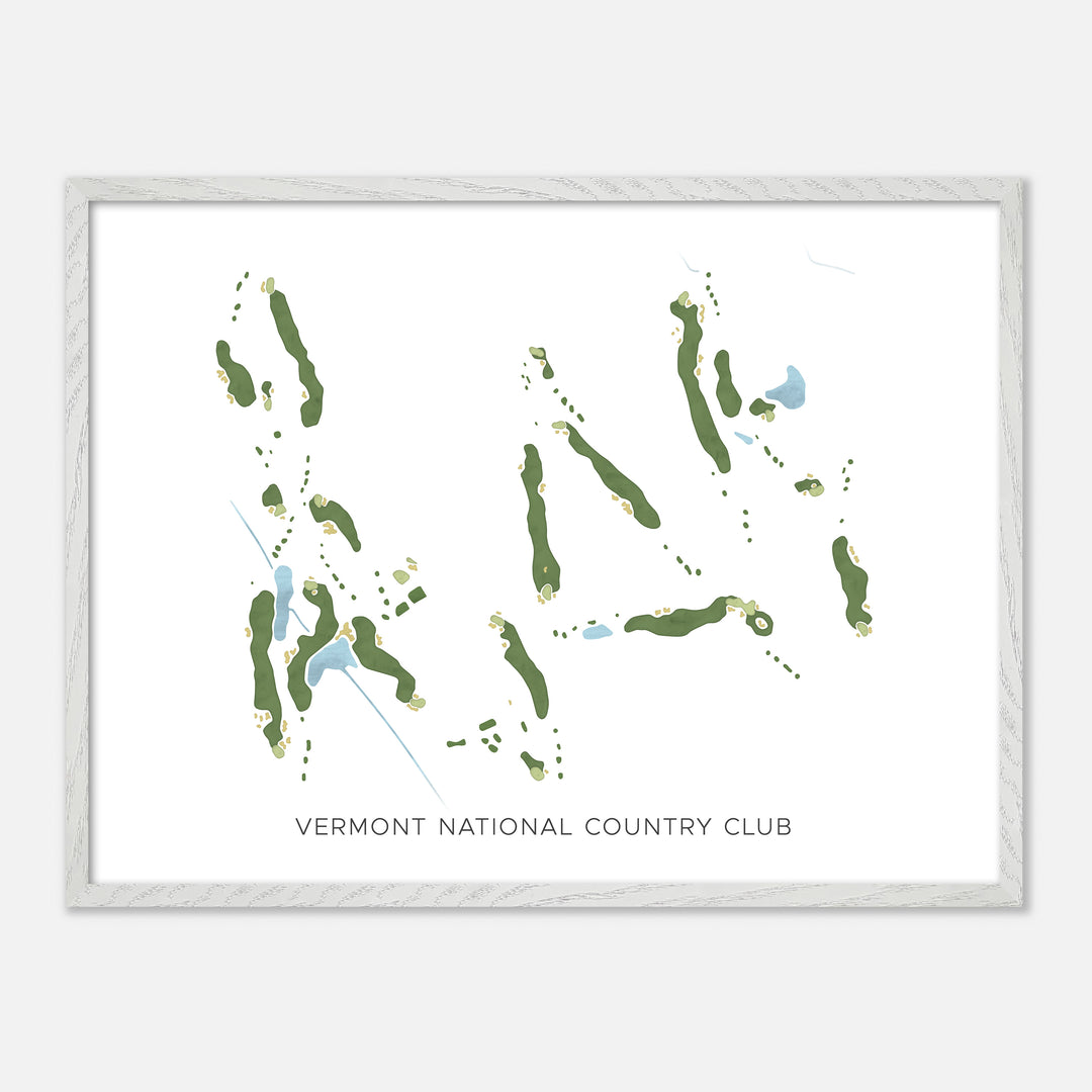 Print of Vermont National Country Club Modern Map