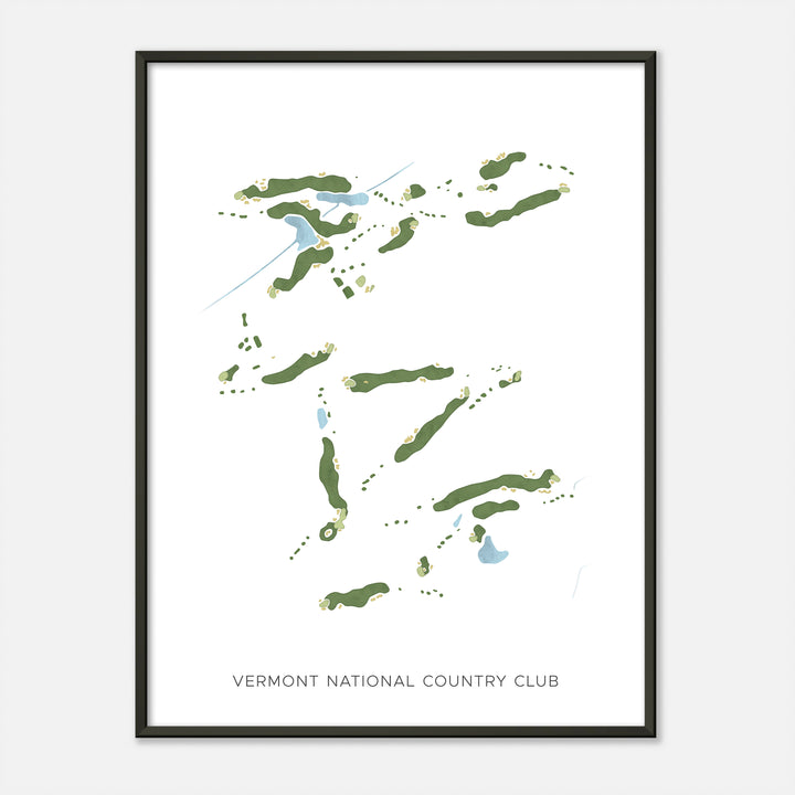 Print of Vermont National Country Club Modern Map