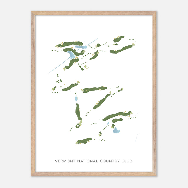Print of Vermont National Country Club Modern Map