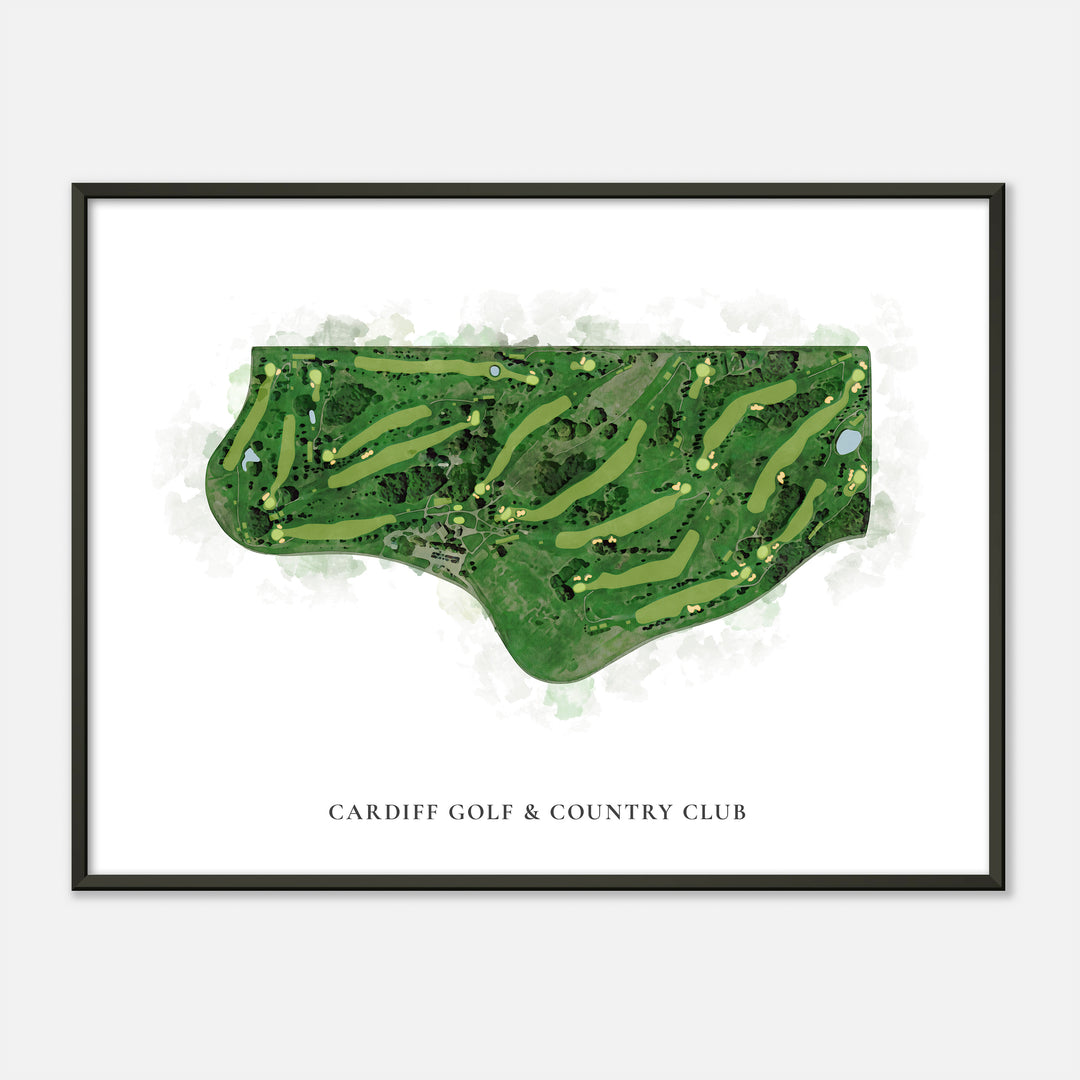 Print of Cardiff Golf & Country Club Classic Map