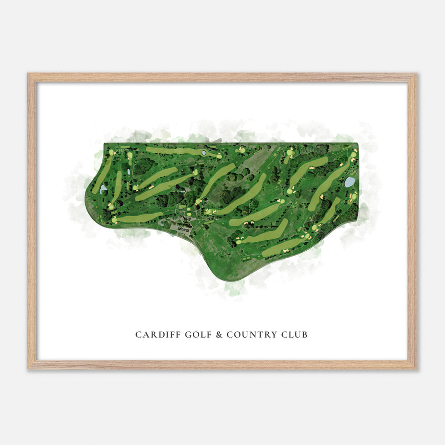 Print of Cardiff Golf & Country Club Classic Map