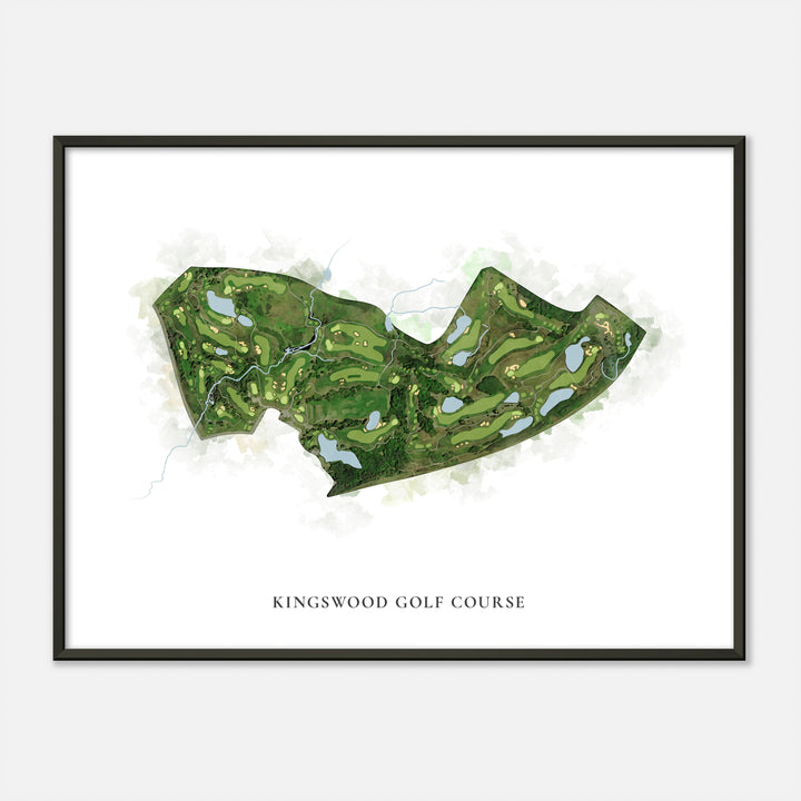 Print of Kingswood Golf Course Classic Map