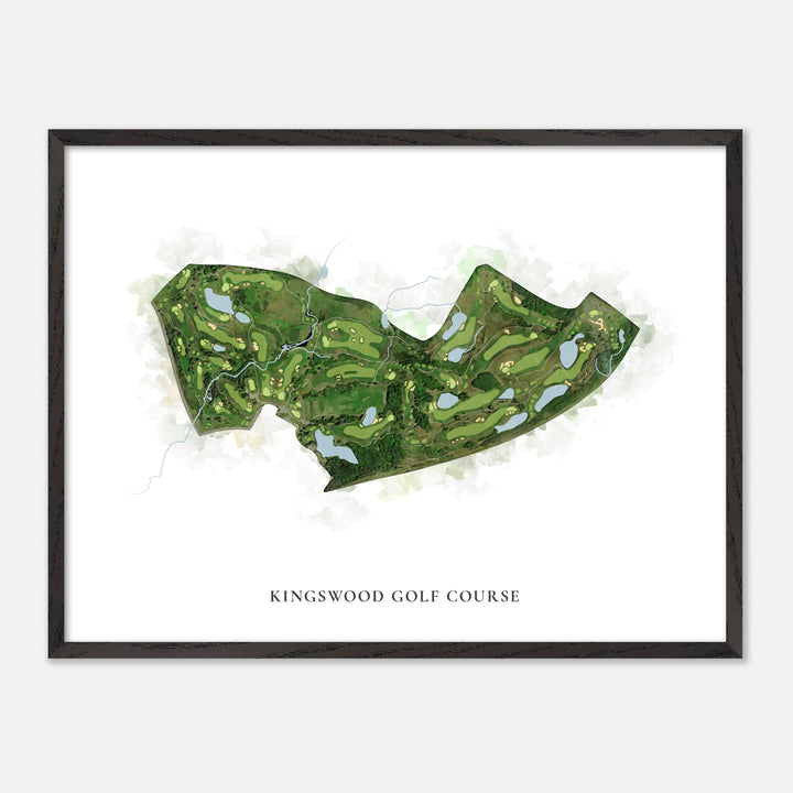 Print of Kingswood Golf Course Classic Map