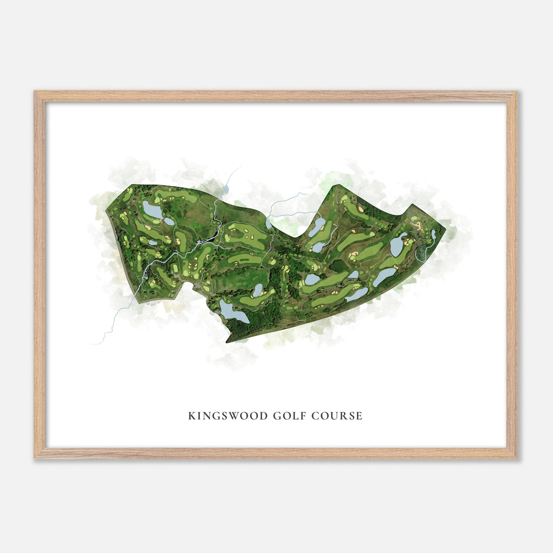 Print of Kingswood Golf Course Classic Map