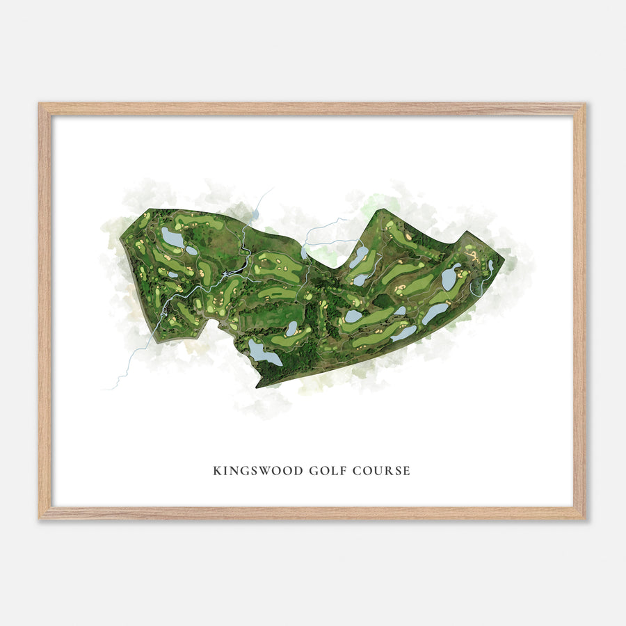 Print of Kingswood Golf Course Classic Map