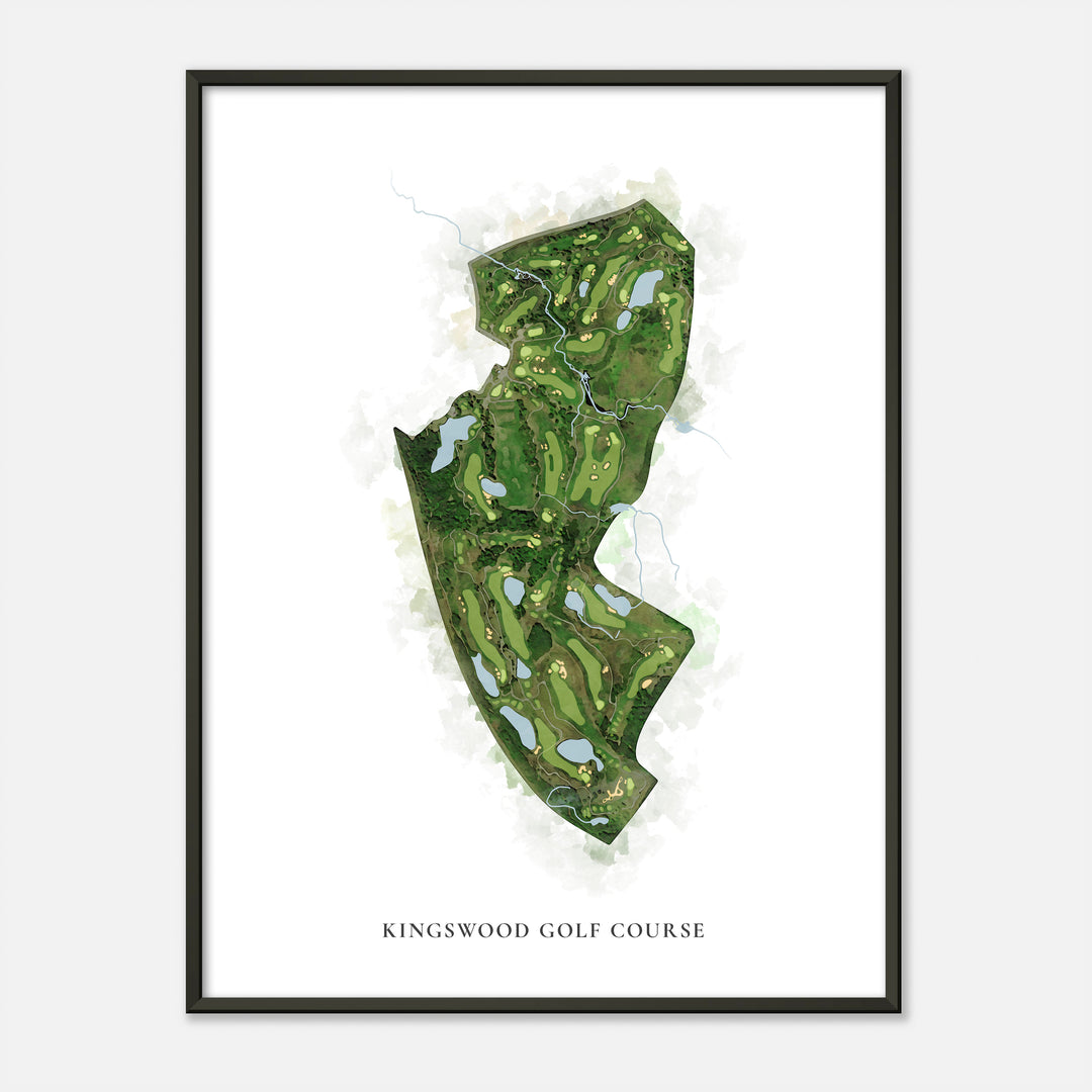 Print of Kingswood Golf Course Classic Map