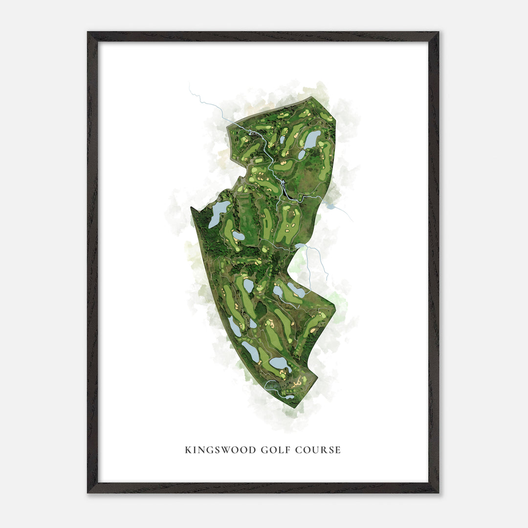 Print of Kingswood Golf Course Classic Map