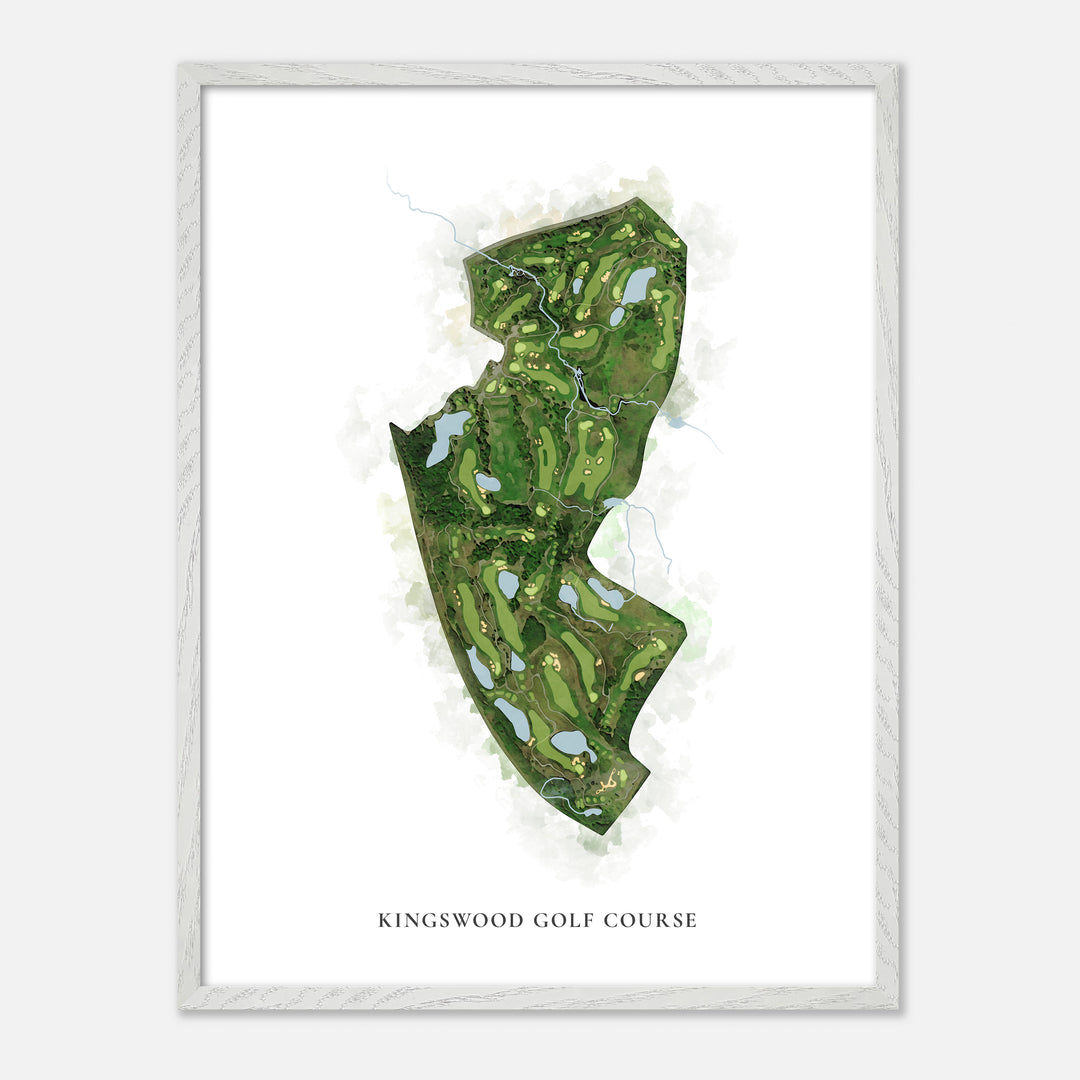 Print of Kingswood Golf Course Classic Map