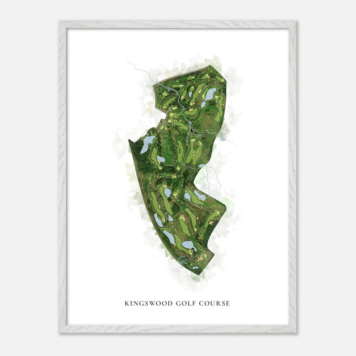 Print of Kingswood Golf Course Classic Map