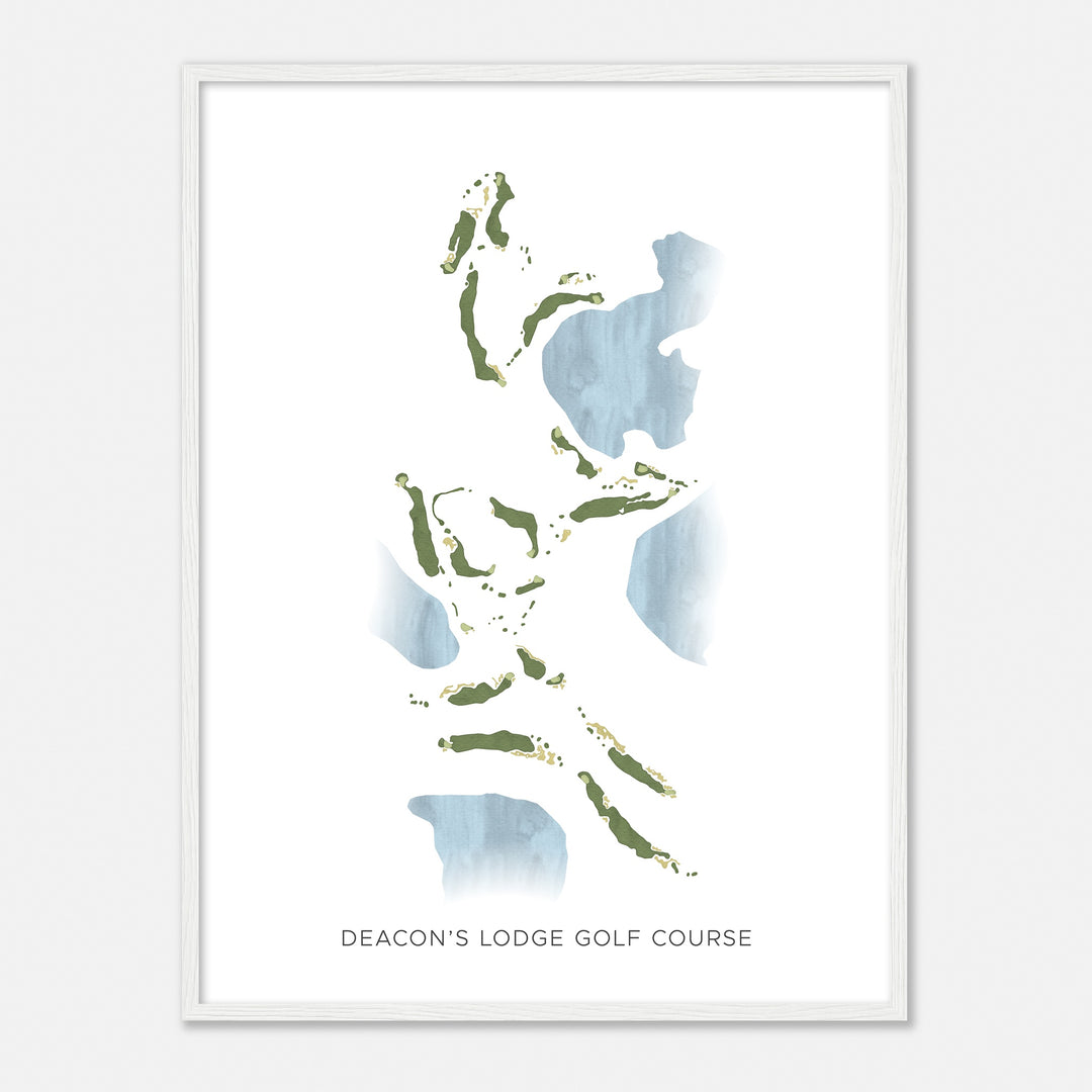 Print of Deacon'S Lodge Golf Course Modern Map