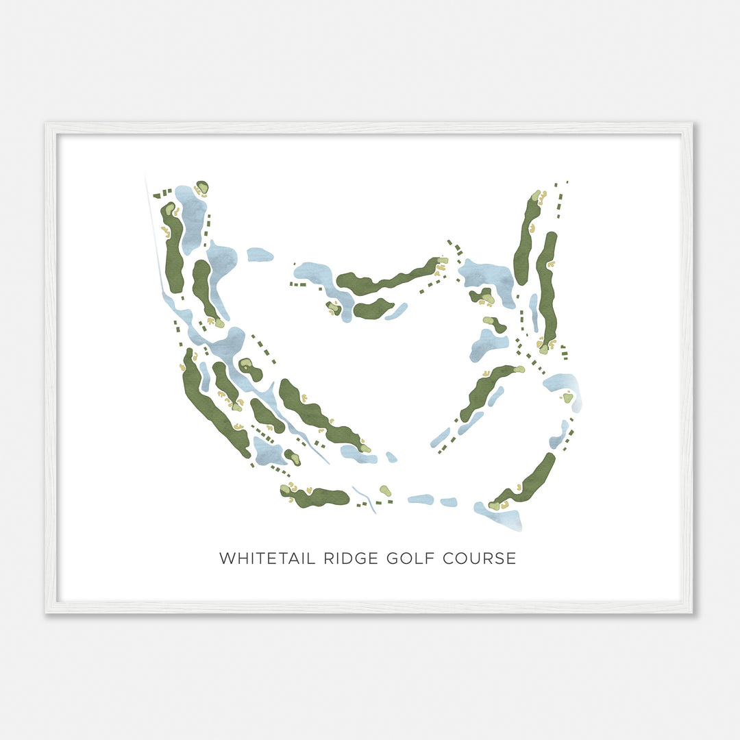 Print of Whitetail Ridge Golf Course Modern Map