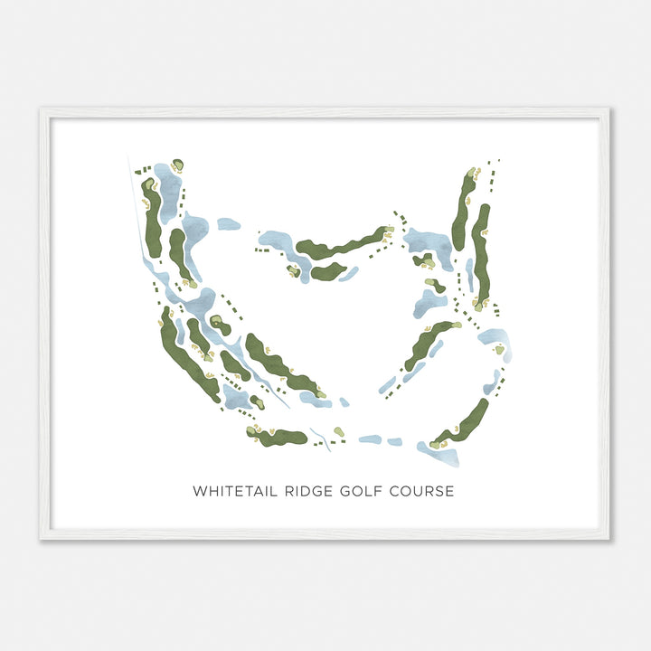 Print of Whitetail Ridge Golf Course Modern Map