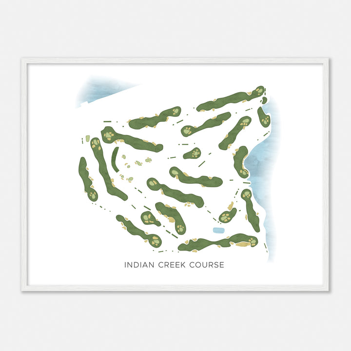 Print of Indian Creek Course Modern Map