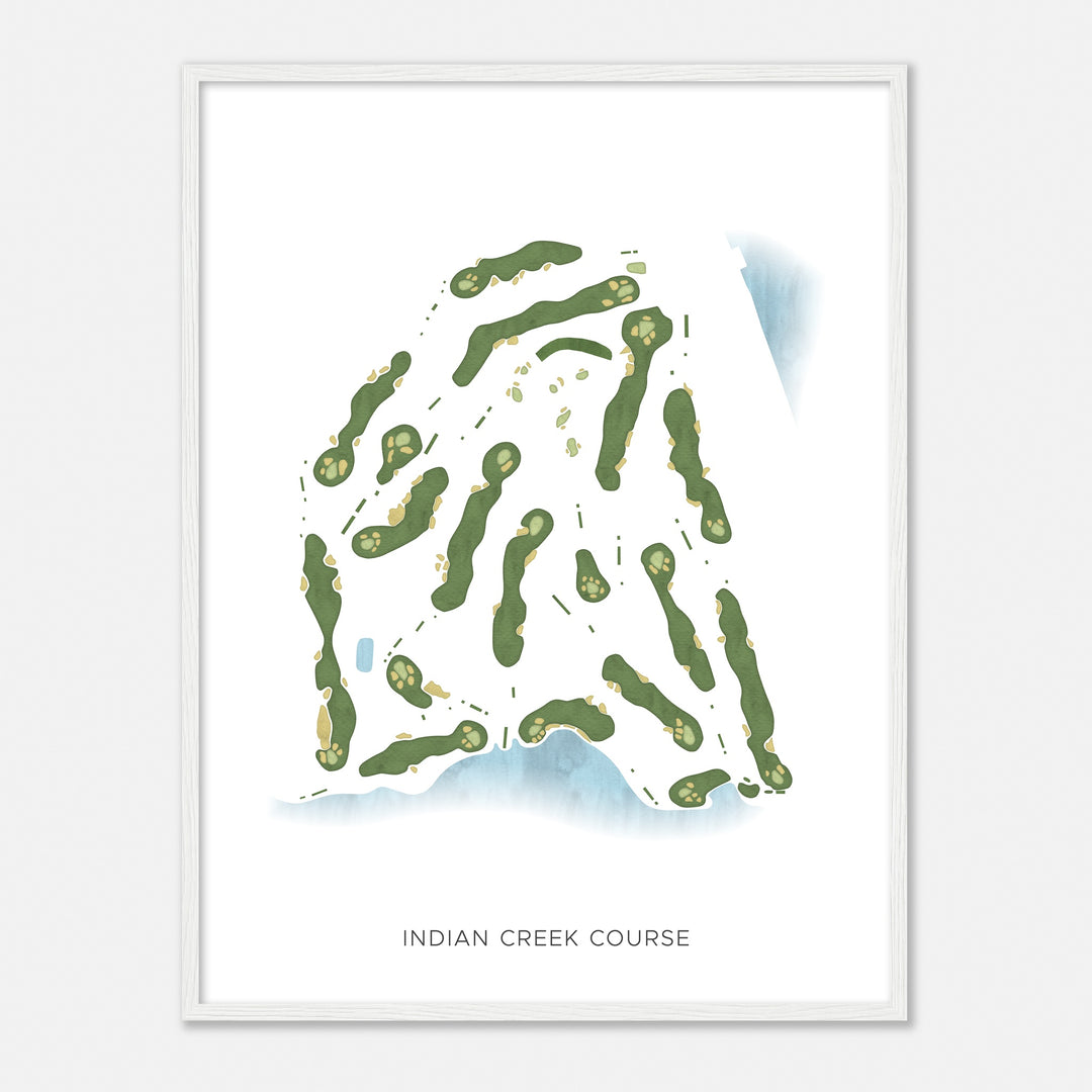 Print of Indian Creek Course Modern Map