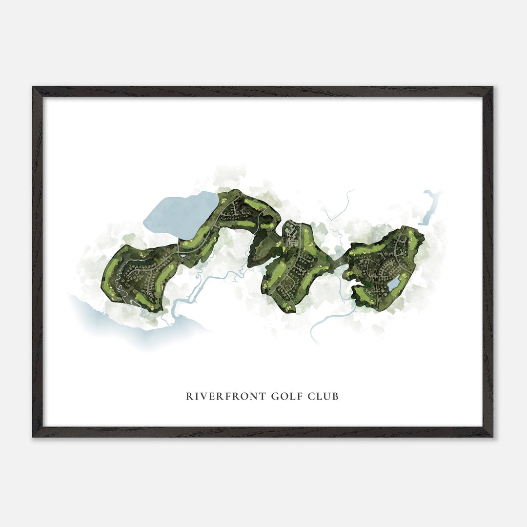 Print of Riverfront Golf Club Classic Map