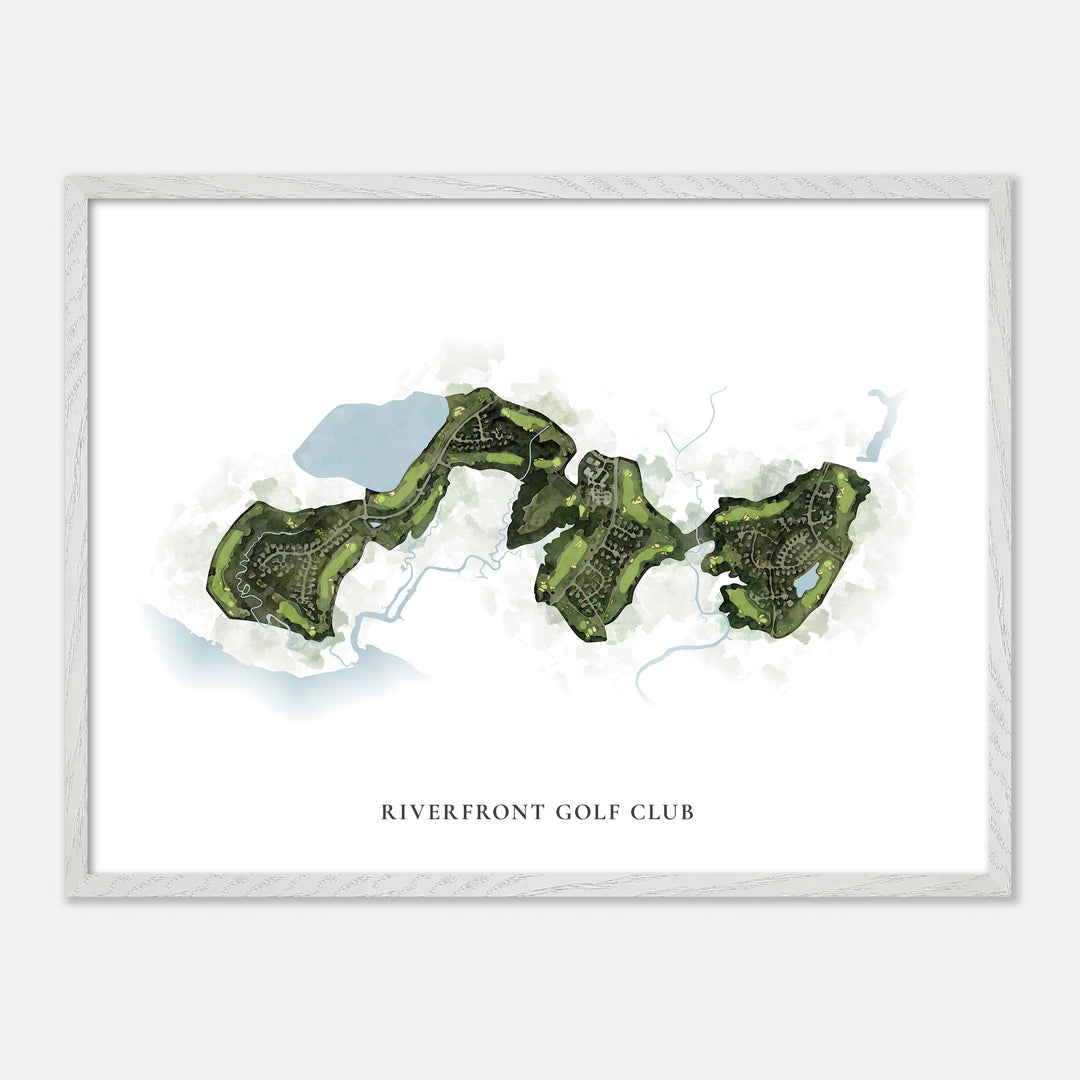 Print of Riverfront Golf Club Classic Map