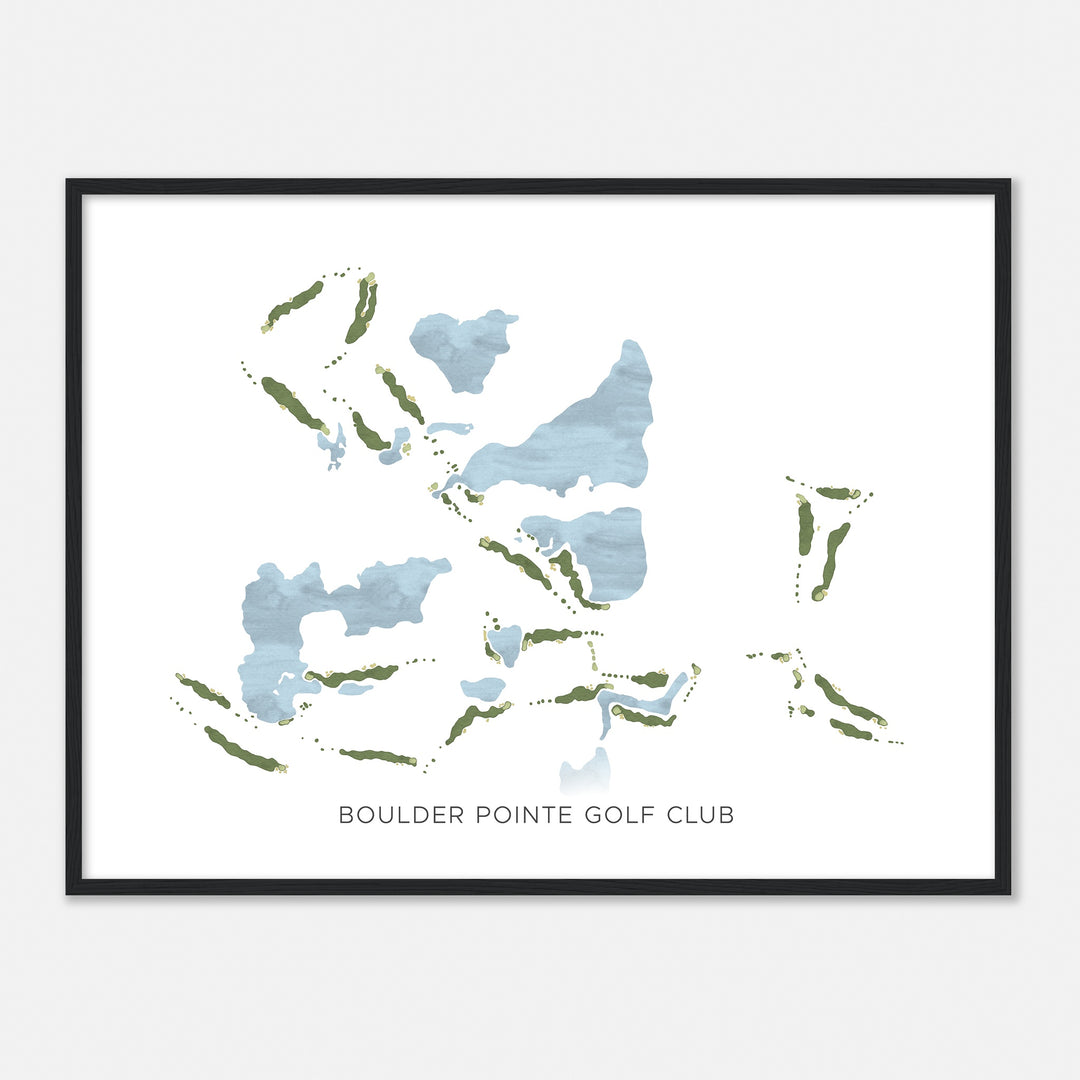 Print of Boulder Pointe Golf Club Modern Map