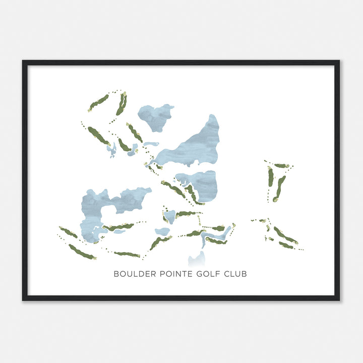 Print of Boulder Pointe Golf Club Modern Map