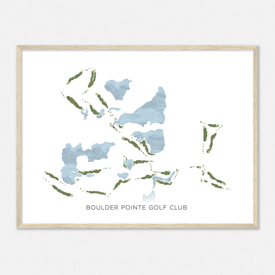 Print of Boulder Pointe Golf Club Modern Map