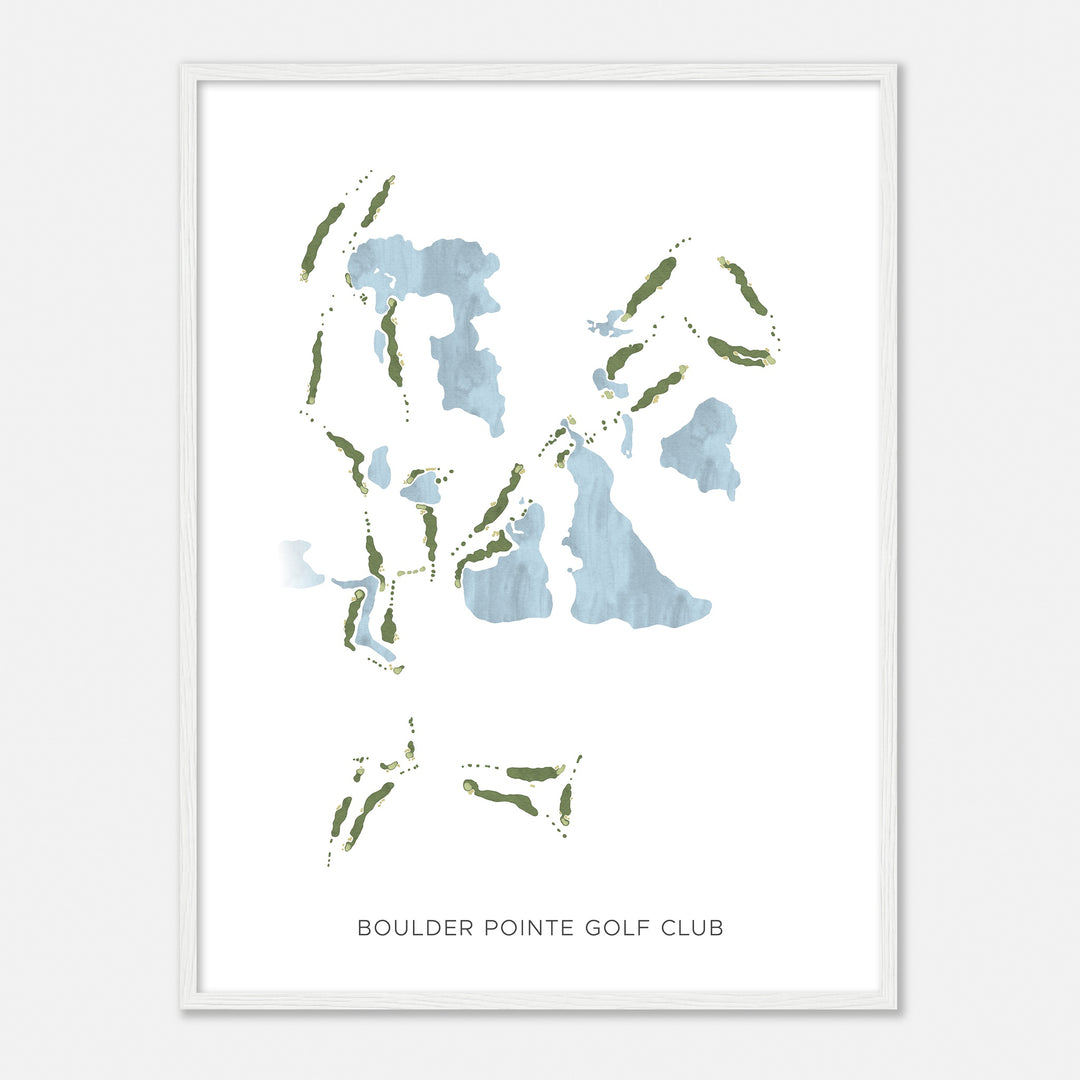 Print of Boulder Pointe Golf Club Modern Map