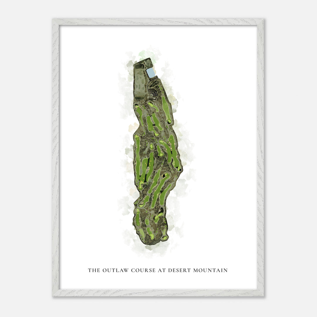 Print of The Outlaw Course At Desert Mountain Classic Map