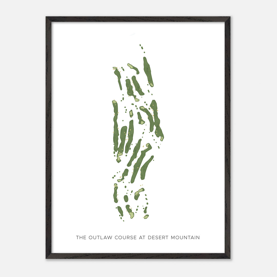 Print of The Outlaw Course At Desert Mountain Modern Map