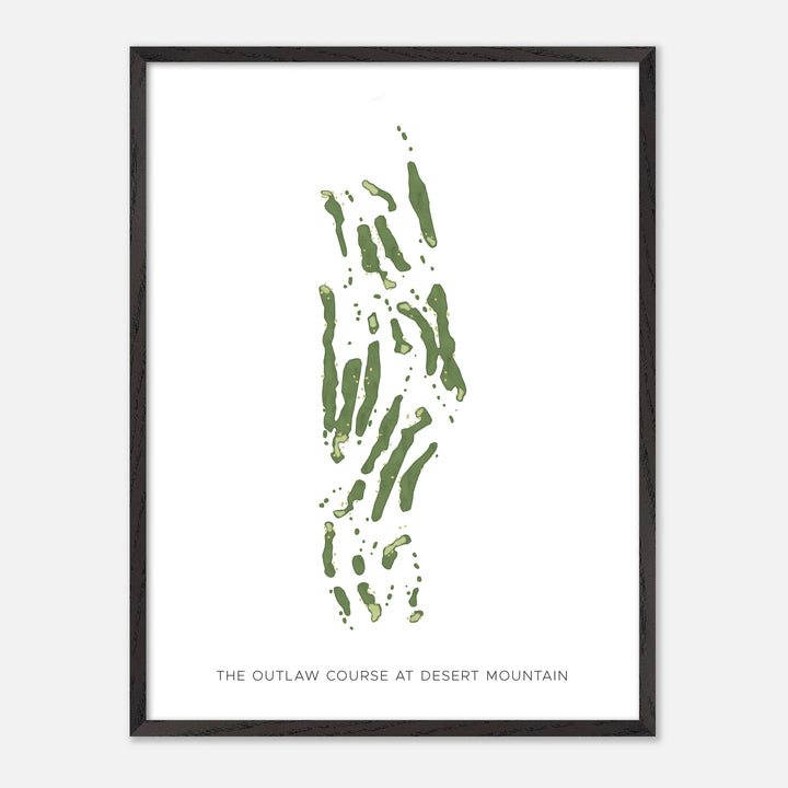 Print of The Outlaw Course At Desert Mountain Modern Map