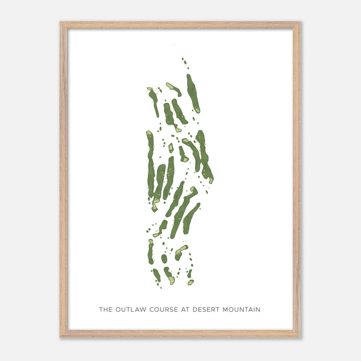 Print of The Outlaw Course At Desert Mountain Modern Map