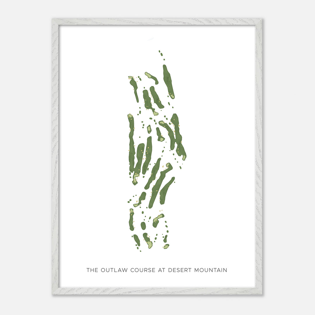Print of The Outlaw Course At Desert Mountain Modern Map