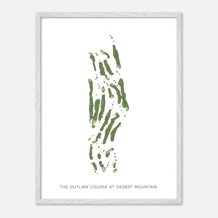 Print of The Outlaw Course At Desert Mountain Modern Map