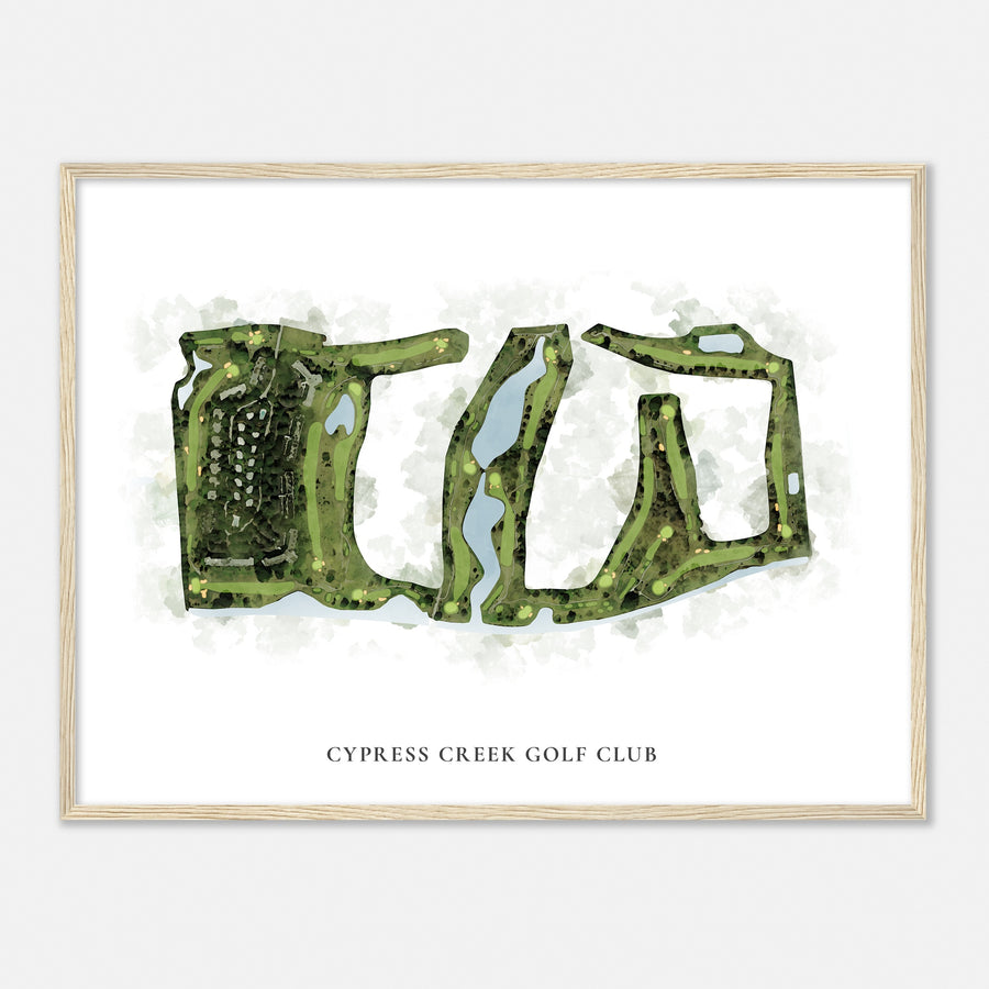 Print of Cypress Creek Golf Club Classic Map