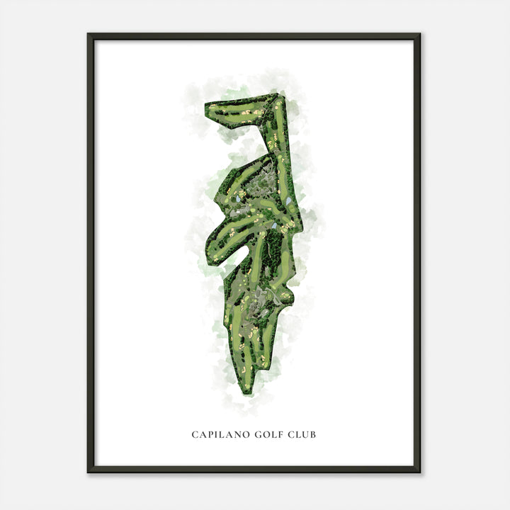 Print of Capilano Golf Club Classic Map