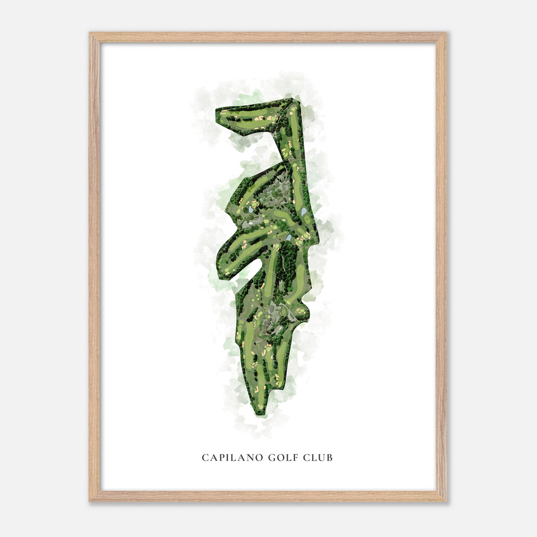 Print of Capilano Golf Club Classic Map